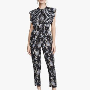 NWOT Rebecca Taylor Silk Paisley Jumpsuit with Pockets